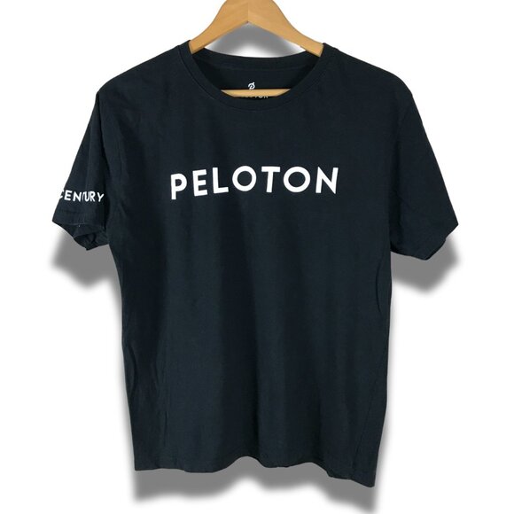 Women's PELOTON Century Club 100 Black T-Shirt NWOT MEDIUM - Picture 1 of 7